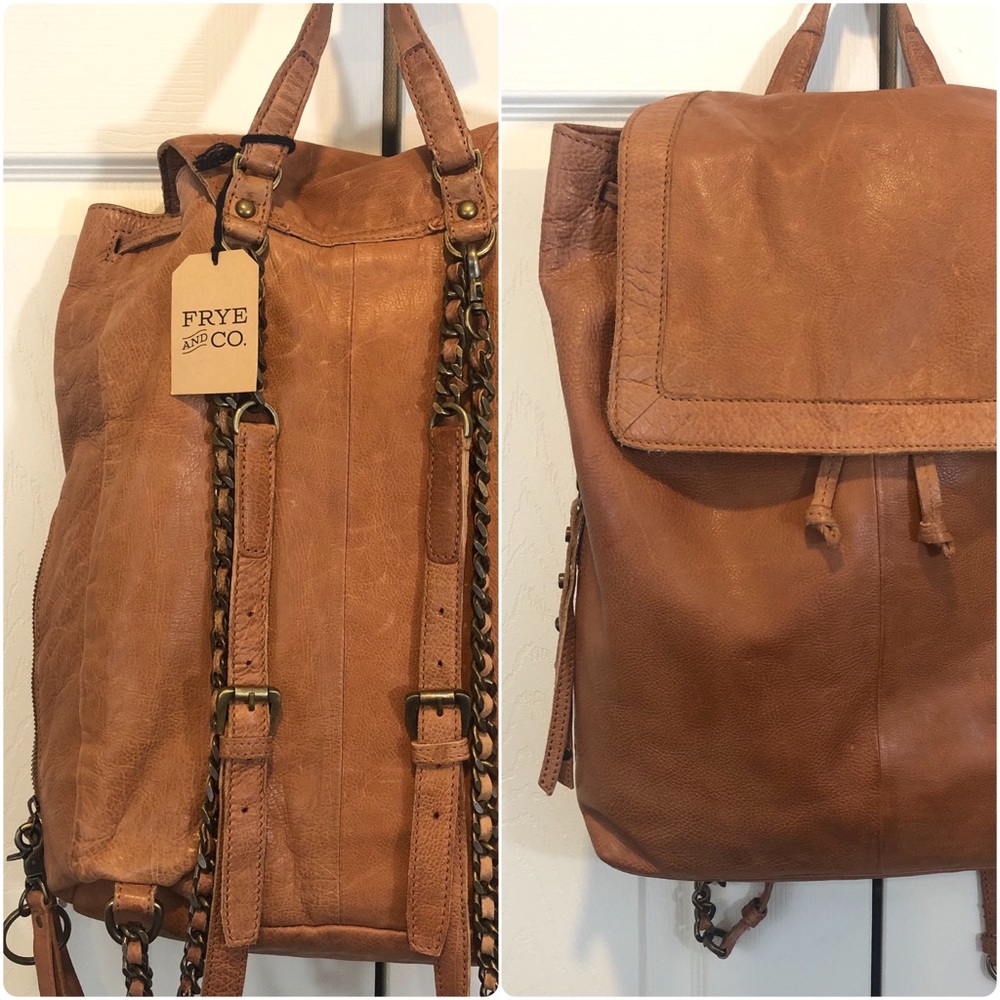 Frye leather backpack
